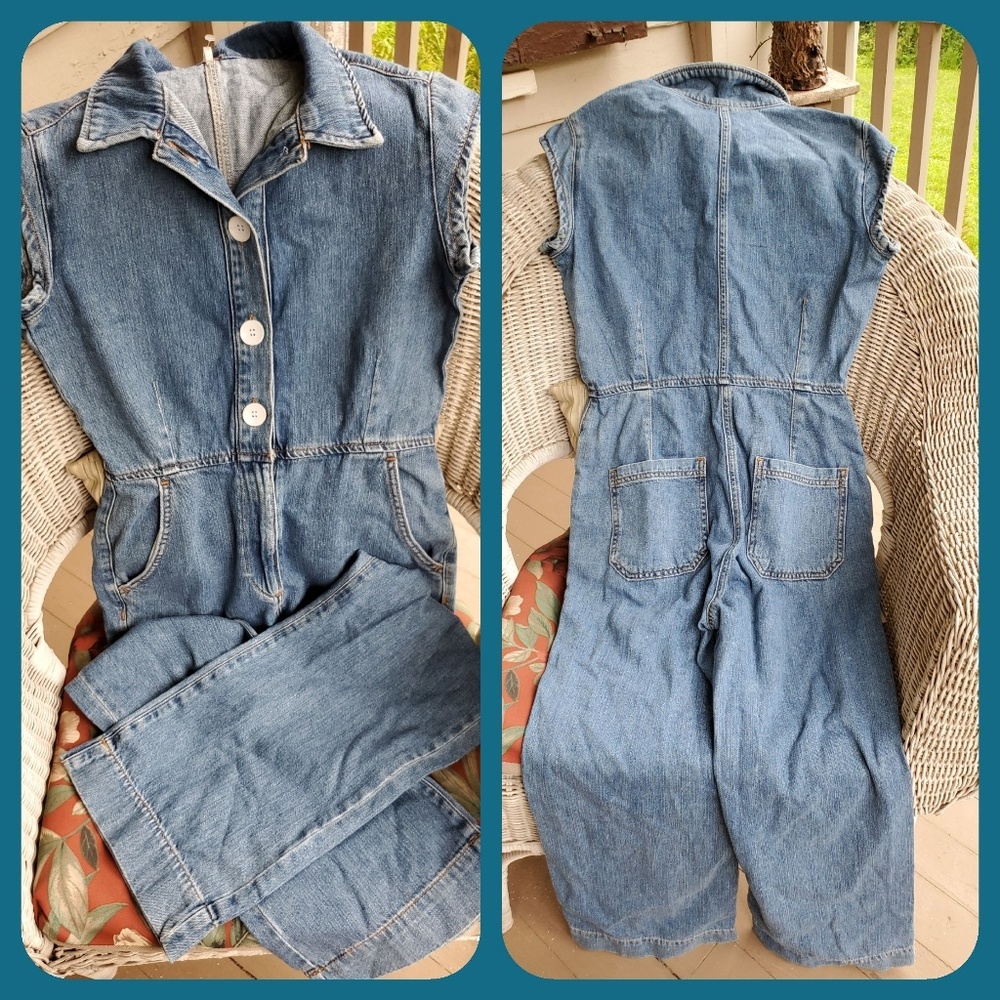 ๐๏ธ Free People UNCHAINED MELODY denim Jumpsuit - Picture 6 of 9